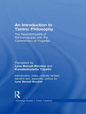 cover image of An Introduction to Tantric Philosophy